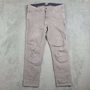 Off The Grid Trailblazer Pants Mens 34x32 Grey Cotton Stretch Adventure Trousers